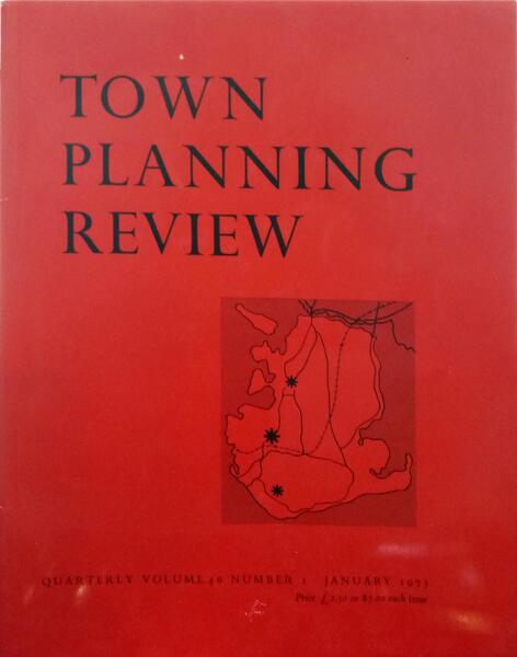 TOWN PLANNING REVIEW VOL. 46, N.º 1-2, JANUARY-APRIL 1975. [2 VOLS.]