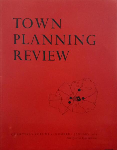 TOWN PLANNING REVIEW VOL. 45, N.ºS 1-4, JANUARY-OCTOBER 1974. [4 VOLS.]