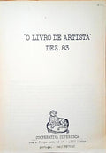 «O LIVRO DE ARTISTA» DEZ. 83.