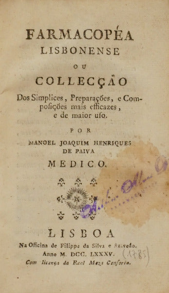 FARMACOPÃ‰A LISBONENSE.