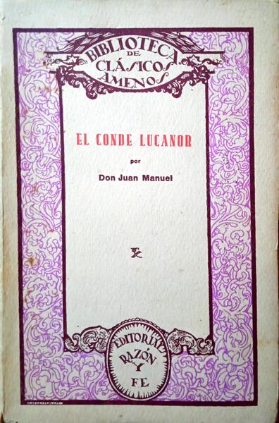 EL CONDE LUCANOR.
