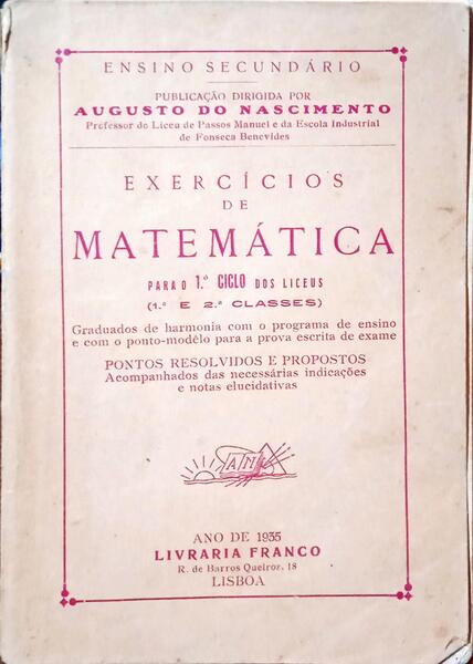 NASCIMENTO. (Augusto do) EXERCÍCIOS DE MATEMÁTICA. VOL. II - TRIGONOMETRIA E GEOMETRIA ANALÍTICA.