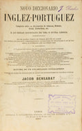 BENSABAT. (Jacob) NOVO DICCIONARIO INGLEZ-PORTUGUEZ.