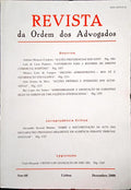 REVISTA DA ORDEM DOS ADVOGADOS ANO 60 - III, DEZEMBRO 2000.