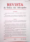 REVISTA DA ORDEM DOS ADVOGADOS ANO 74 - II, ABRIL/JUNHO 2014.