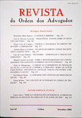 REVISTA DA ORDEM DOS ADVOGADOS ANO 65 - II, SETEMBRO 2005.