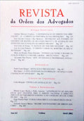 REVISTA DA ORDEM DOS ADVOGADOS ANO 62 - II, ABRIL 2002.