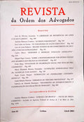REVISTA DA ORDEM DOS ADVOGADOS ANO 61 - II, ABRIL 2001.