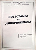 COLECTÂNEA DE JURISPRUDÊNCIA, ANO VIII, TOMO IV - 1983.