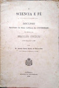 RIBEIRO DE VASCONCELOS. (António Garcia) SCIENCIA E FÉ.