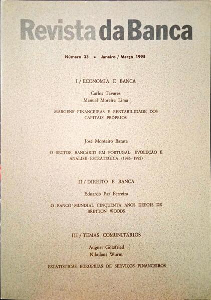 REVISTA DA BANCA, N.º 33, JANEIRO/MARÇO 1995.