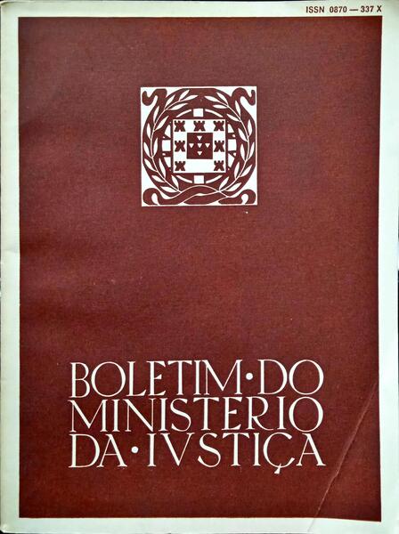 BOLETIM DO MINISTÉRIO DA JUSTIÇA, N.º 352, JANEIRO 1986.