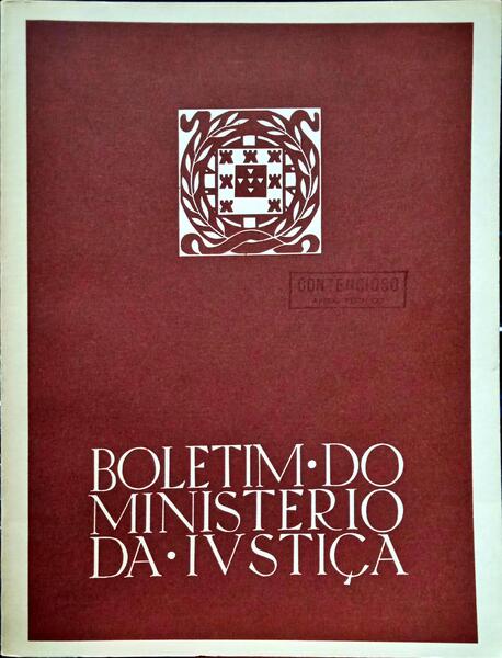 BOLETIM DO MINISTERIO DA JUSTIÇA, N.º 342, JANEIRO 1985.