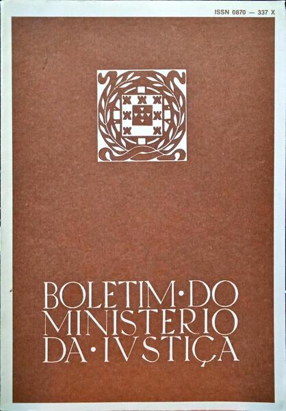 BOLETIM DO MINISTÉRIO DA JUSTIÇA, N.º 394, MARÇO 1990.