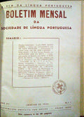 BOLETIM DA SOCIEDADE DE LÍNGUA PORTUGUESA, ANO VII, 1956.