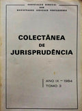 COLECTÂNEA DE JURISPRUDÊNCIA, ANO IX, TOMO III - 1984.