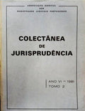 COLECTÂNEA DE JURISPRUDÊNCIA, ANO VI, TOMO 2 - 1981.