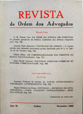 REVISTA DA ORDEM DOS ADVOGADOS ANO 46 - III, DEZEMBRO 1986.