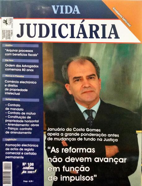 VIDA JUDICIÁRIA, N.º 108 - 129, JANEIRO 2007 - DEZEMBRO 2008. [10 VOLS.]
