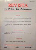 REVISTA DA ORDEM DOS ADVOGADOS ANO 52 - III, DEZEMBRO 1992.