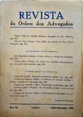 REVISTA DA ORDEM DOS ADVOGADOS ANO 33 - III/IV, JULHO-DEZEMBRO 1973.