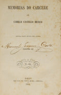 CASTELO BRANCO. (Camilo) MEMORIAS DO CARCERE. [VOLUME II]