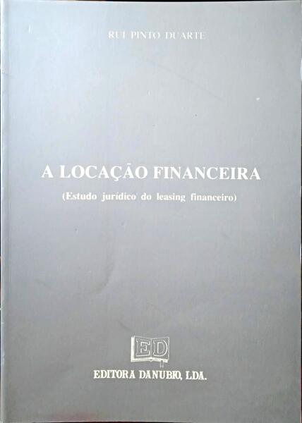 A LOCAÇÃO FINANCEIRA. [EDIÇÃO DE 1984, DEDICATÓRIA]
