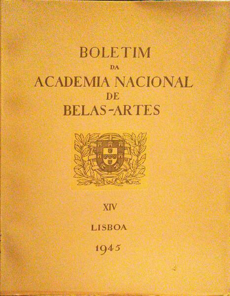 BOLETIM DA ACADEMIA NACIONAL DE BELAS-ARTES XIV.