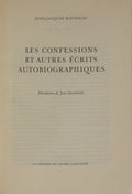 LES CONFESSIONS ET AUTRES ÉCRITS AUTOBIOGRAPHIQUES.