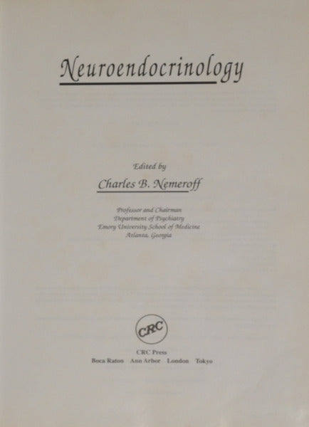 NEUROENDOCRINOLOGY.