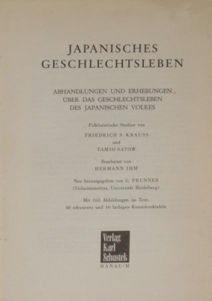 JAPANISCHES GESCHLECHTSLEBEN.