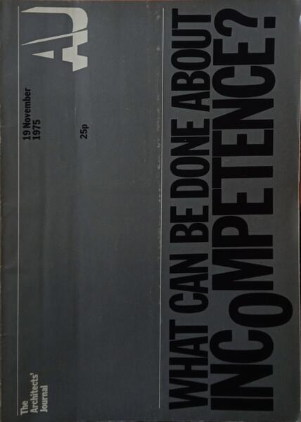 ARCHITECTS' (THE) JOURNAL, VOLUME 162-163, N.º 47-10, 1975-1976. [12 VOLUMES]