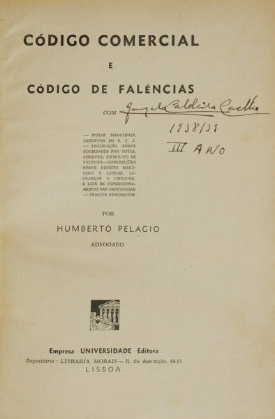 CÃ“DIGO COMERCIAL E CÃ“DIGO DE FALÃŠNCIAS.