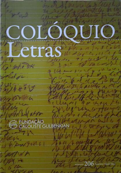 COLÓQUIO LETRAS, N.º 206, JANEIRO-ABRIL 2021.