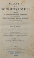 BULLETIN DE LA SOCIÉTÉ CHIMIQUE DE PARIS, TOME XL, NOUVELLE SÉRIE, 2.º SEMESTRE 1883.