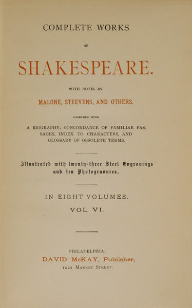 COMPLETE WORKS, VOL. VI.