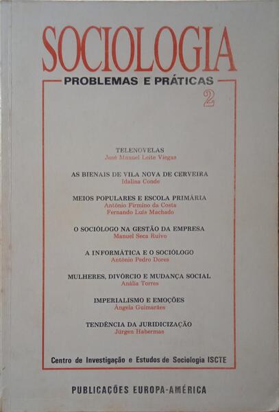 SOCIOLOGIA: PROBLEMAS E PRÁTICAS 2.