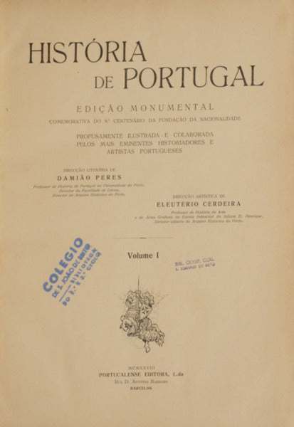 PERES. (Damião) HISTÓRIA DE PORTUGAL. [8 VOLS.]