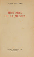 VUILLERMOZ. (Emile) HISTORIA DE LA MUSICA.