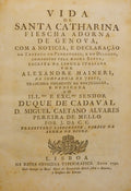 VIDA DE SANTA CATHARINA FIESCHA ADORNA DE GENOVA,
