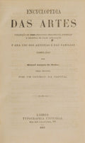 MATOS. (Manuel António de) ENCYCLOPEDIA DAS ARTES.