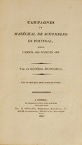 CAMPAGNES DU MARÉCHAL DE SCHOMBERG EN PORTUGAL,