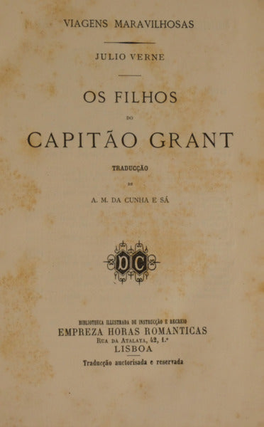 OS FILHOS DO CAPITÃO GRANT. [3 VOLS.]