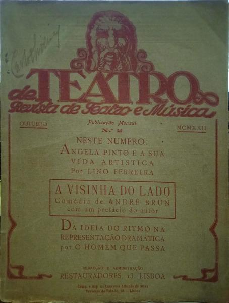 TEATRO (DE), N.º 2, OUTUBRO 1922.