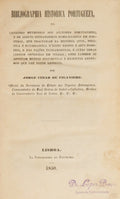 BIBLIOGRAPHIA HISTORICA PORTUGEZA,
