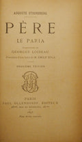 STRINDBERG. (Auguste) PÈRE - LE PARIA.