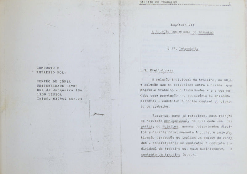 ALMEIDA COSTA. (Mário Júlio de) DIREITO DAS OBRIGAÇÕES. [REPRODUÇÃO POLICOPIADA DA 4.ª EDIÇÃO]