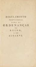 REGULAMENTO PROVISIONAL PARA AS ORDENANÇAS DO REINO, E DO ALGARVE.