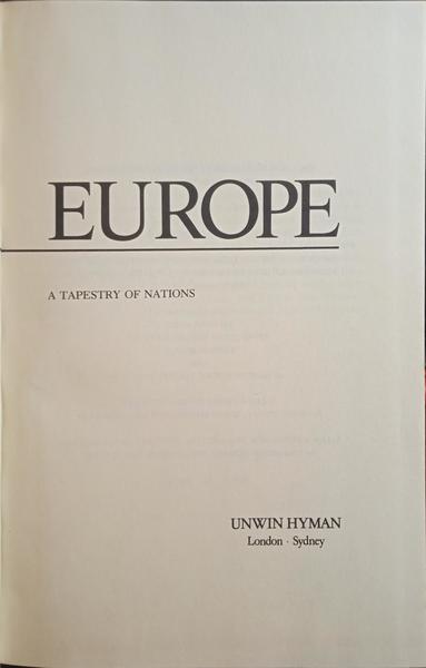 LEWIS. (Flora) EUROPE, A TAPESTRY OF NATIONS.