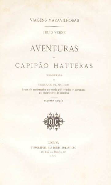 VERNE. (Jules) AVENTURAS DO CAPITÃO HATTERAS, O DESERTO DE GELO.